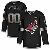 Customized Men's Coyotes Any Name & Number Black Shadow Logo Print Adidas Jersey